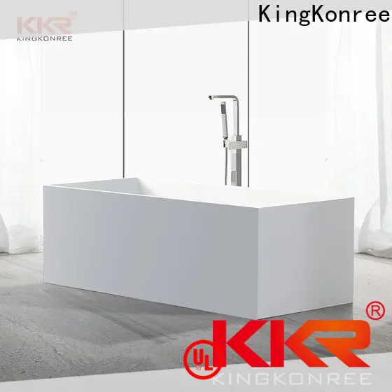 KingKonree rectangular freestanding bathtub free design for hotel 1