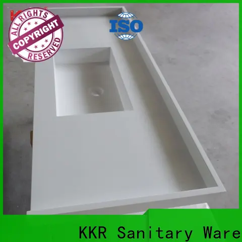white solid surface bathroom countertops sink for motel 1