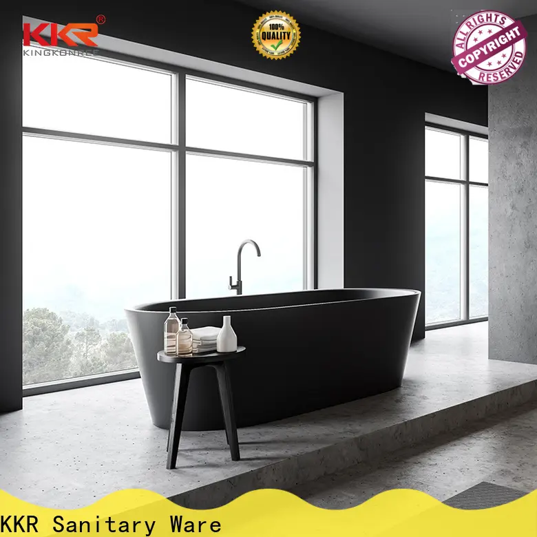 KingKonree solid surface bathtub OEM for family decoration 1