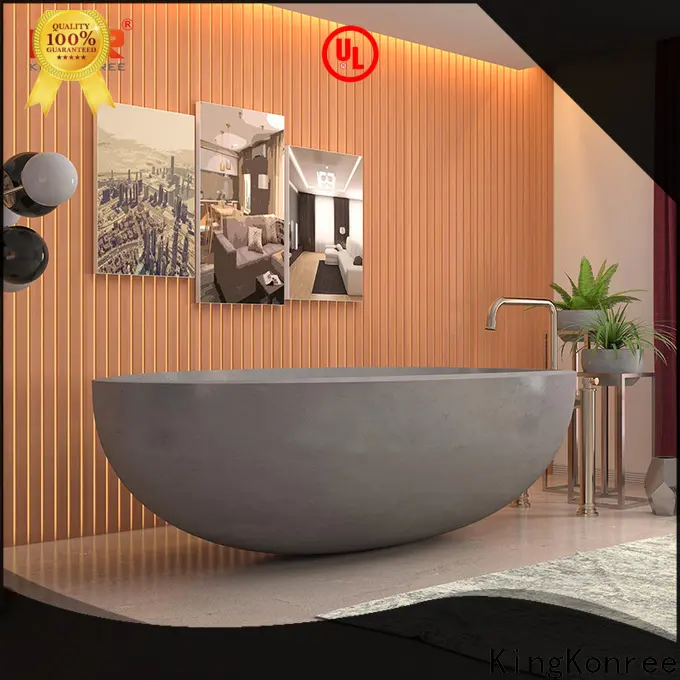 KingKonree bulk production stone resin bath OEM 1