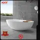 KingKonree practical stone resin bathtub at discount for shower room 1