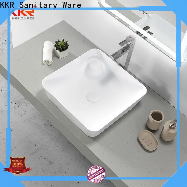 KingKonree above counter vanity basin cheap sample for hotel 1