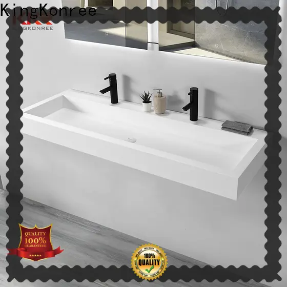 marble small wall hung basin design for hotel 1