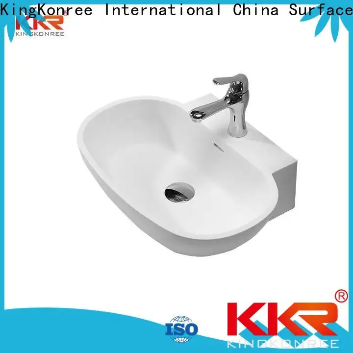 KingKonree black small countertop basin design for home 1