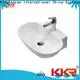 KingKonree black small countertop basin design for home 1
