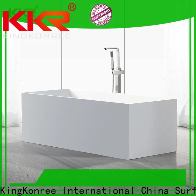 KingKonree matt round freestanding bathtub at discount for shower room 1