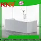 KingKonree matt round freestanding bathtub at discount for shower room 1