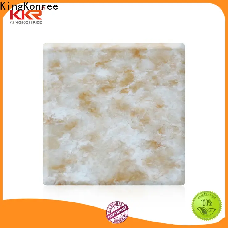 KingKonree popular solid surface sheets customized for indoors 1