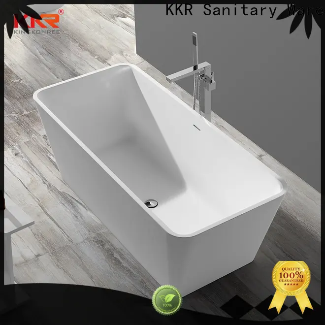 KingKonree durable resin stone bathtub ODM for hotel 1