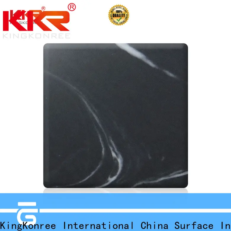 grey acrylic solid surface sheet manufacturer for hotel 1