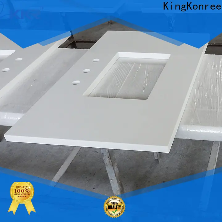 KingKonree integrated solid stone countertops customized for bathroom 1