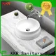 KingKonree sanitary ware above counter vessel sink at discount for restaurant 1