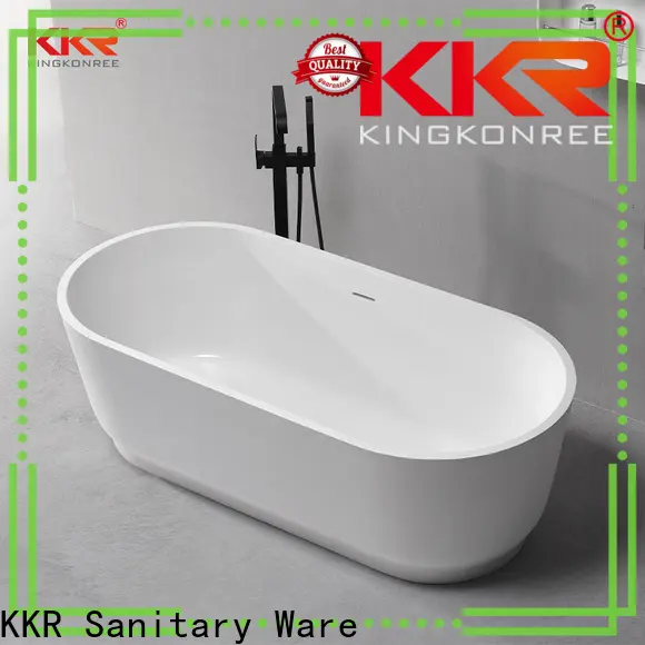 KingKonree overflow acrylic freestanding tub custom for shower room 1