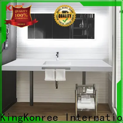 quartz stone solid surface bathroom countertops customized for hotel 1