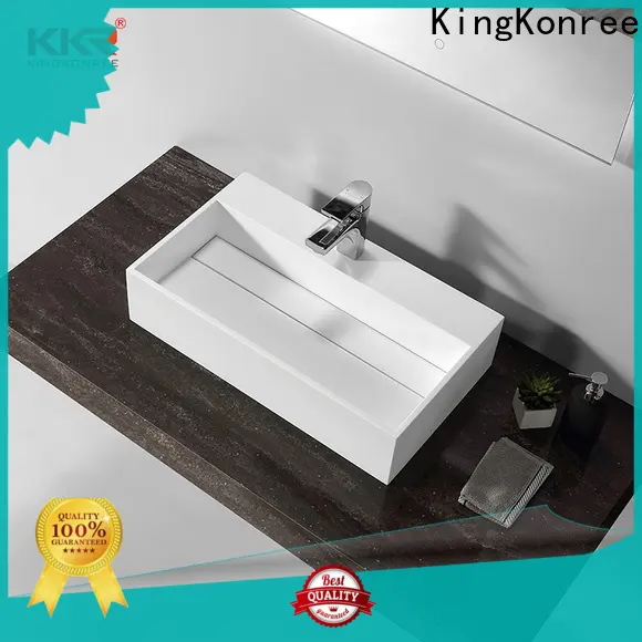 durable top mount bathroom sink customized for restaurant 1