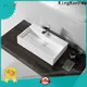 durable top mount bathroom sink customized for restaurant 1