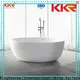 KingKonree overflow round freestanding bathtub ODM for shower room 1