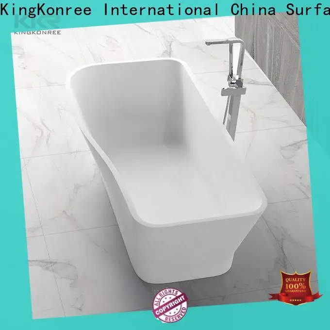 KingKonree practical stone resin bathtub at discount 1
