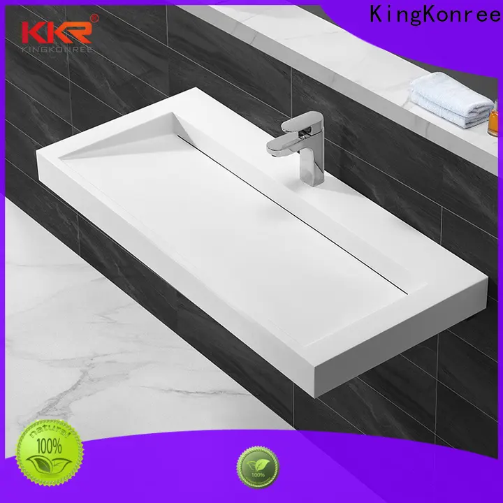KingKonree marble stainless steel wash basin sink for toilet 1