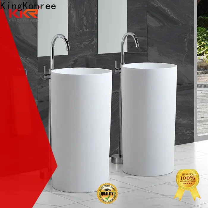 KingKonree freestanding pedestal sink supplier for bathroom1 1