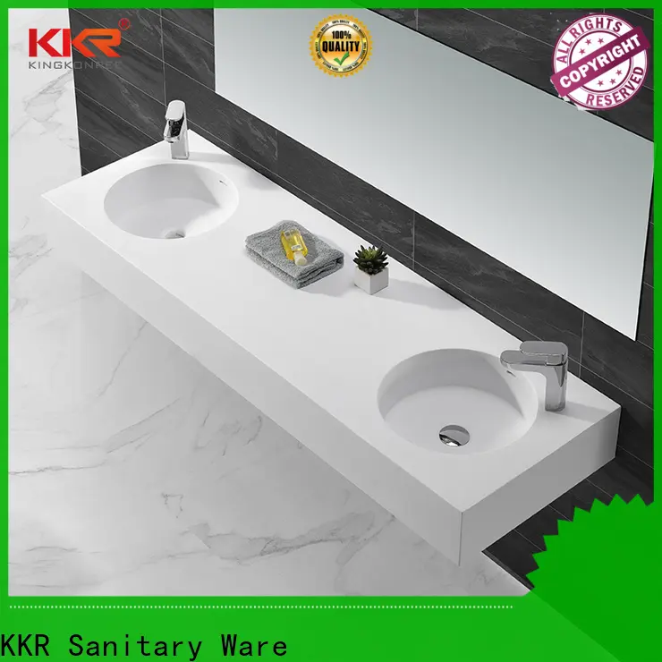 KingKonree wall hung vanity basin sink for hotel 1