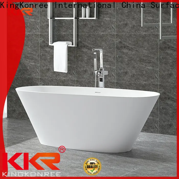 marble acrylic freestanding bathtub custom for family decoration 1
