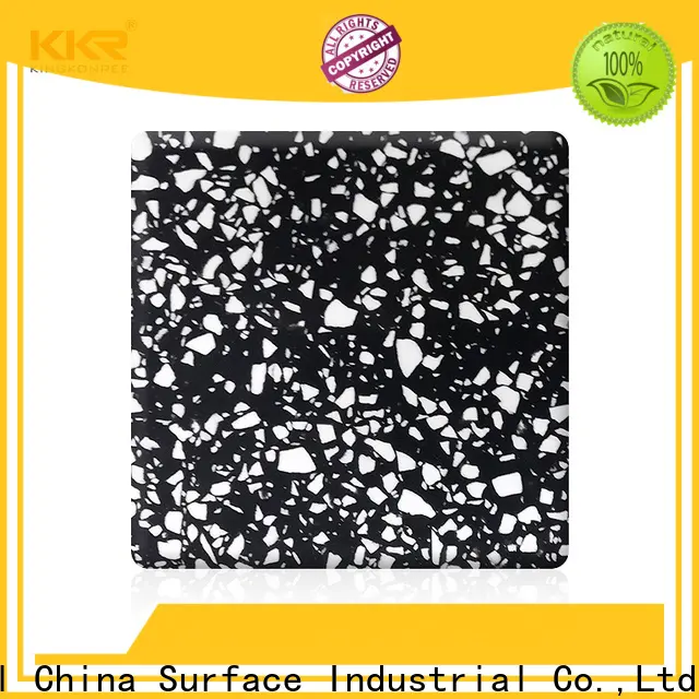 KingKonree white types of solid surface countertops customized for hotel 1
