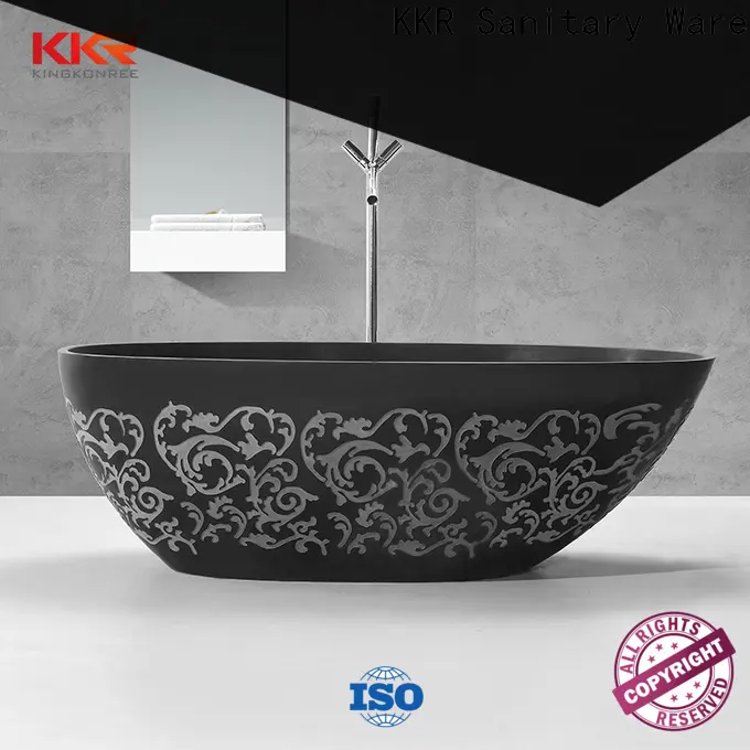 KingKonree overflow solid surface freestanding tubs ODM for bathroom 1