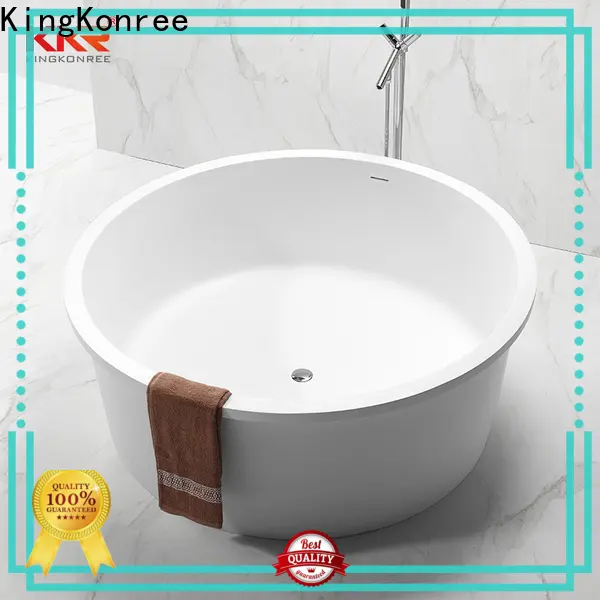 practical stone resin freestanding bath OEM for hotel 1