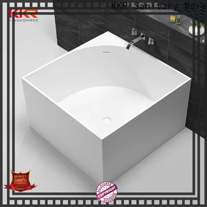 white freestanding soaking bathtub at discount for hotel 1