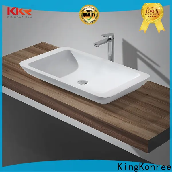 KingKonree kkr1310 above counter vessel sink supplier for hotel 1