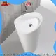 KingKonree pan shape pedestal wash basin factory price for hotel 1