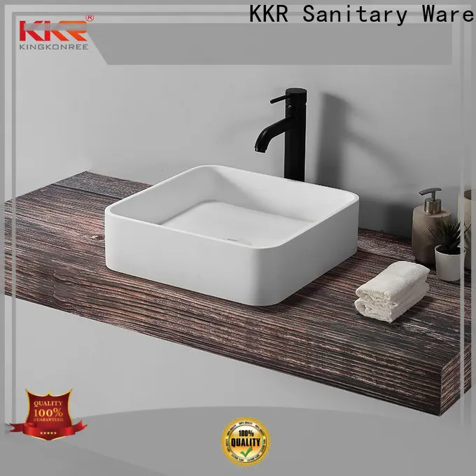 KingKonree elegant small countertop basin customized for room 1