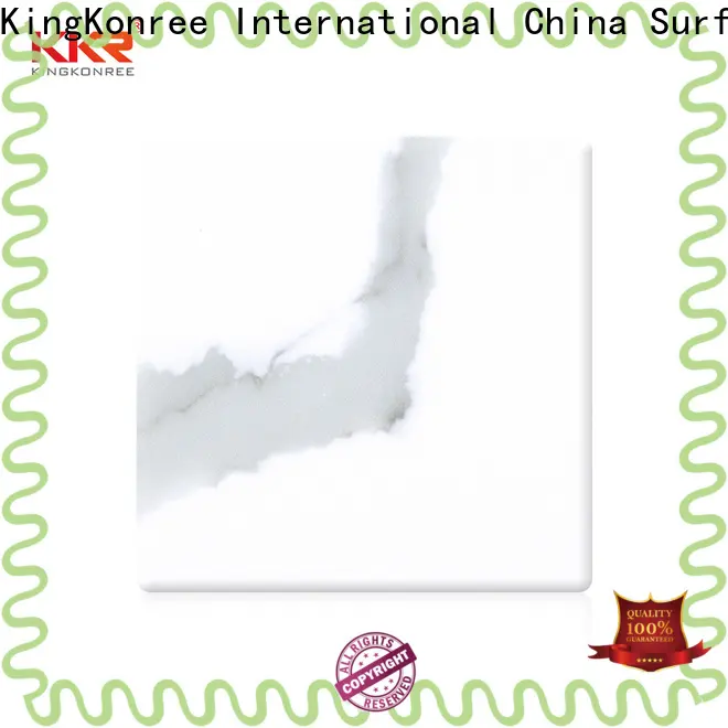 KingKonree grey solid surface sheets for sale customized for hotel 1
