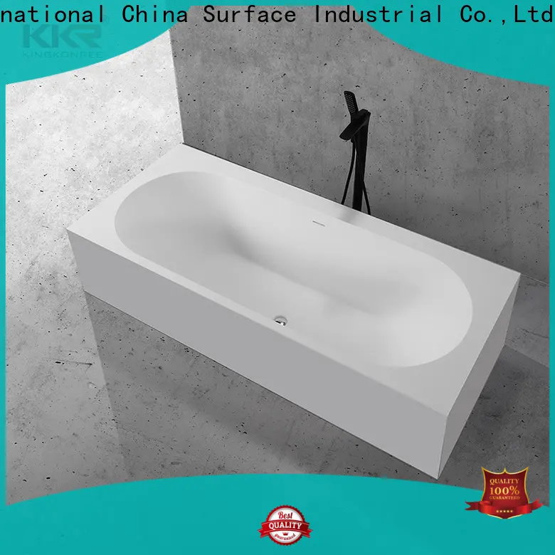 KingKonree solid surface bathtub custom for shower room 1