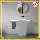 artificial pedestal wash basin factory price for bathroom 1