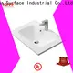 smooth bowl basin with cabinet design for bathroom 1