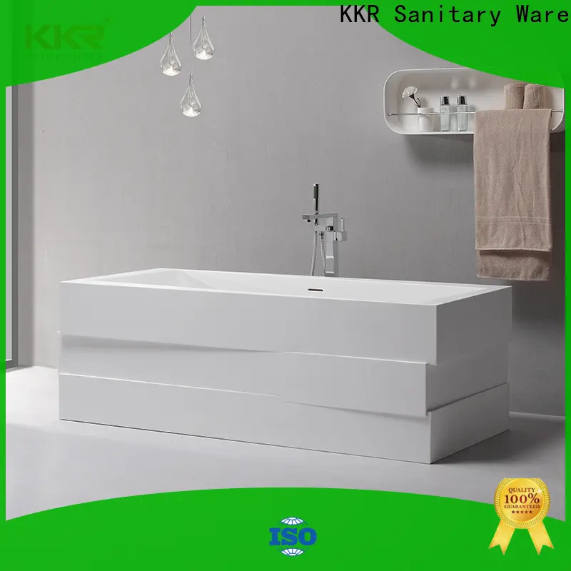 KingKonree white large freestanding bath ODM for hotel 1