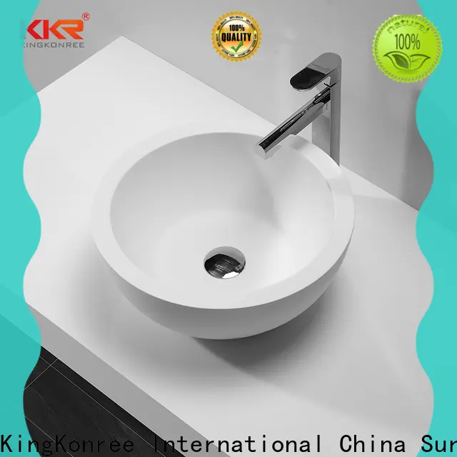KingKonree durable above counter vessel sink cheap sample for restaurant 1