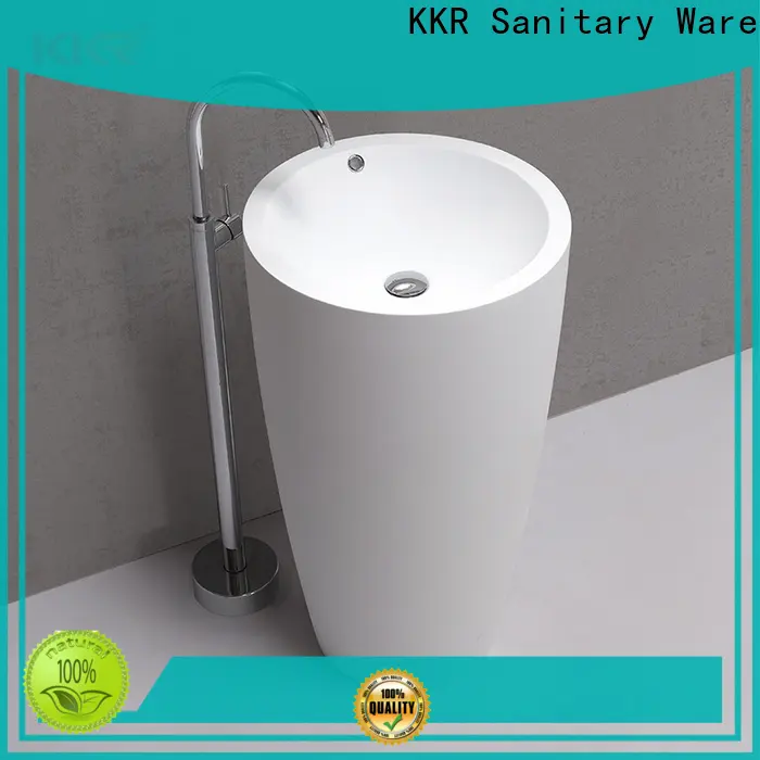 KingKonree freestanding pedestal sink customized for motel1 1