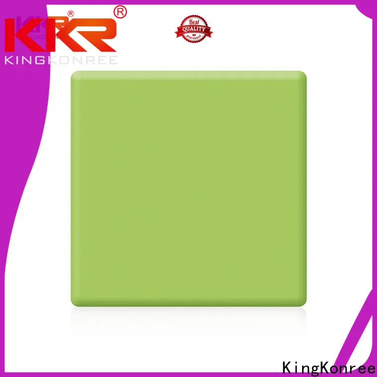 KingKonree grey white solid surface countertops customized for hotel 1