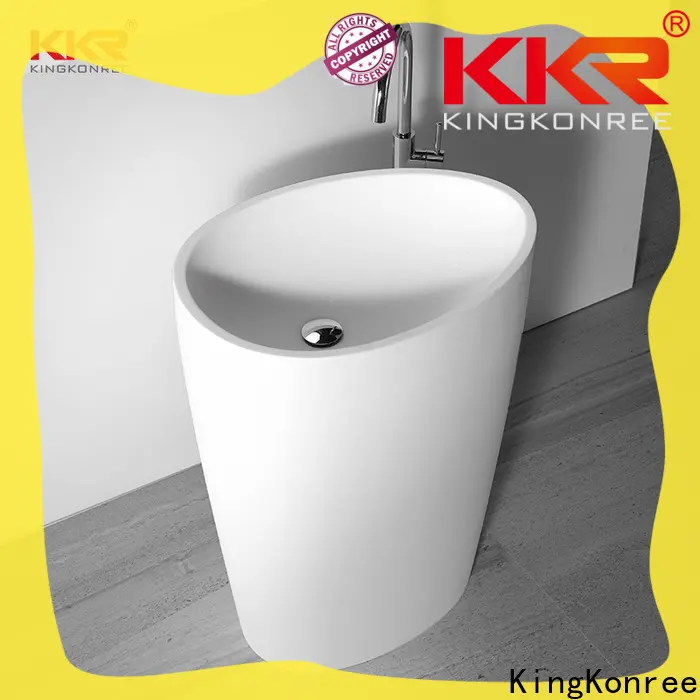 KingKonree stand alone bathroom sink design for home 1