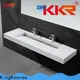 KingKonree brown wall hung cloakroom basin customized for hotel 1