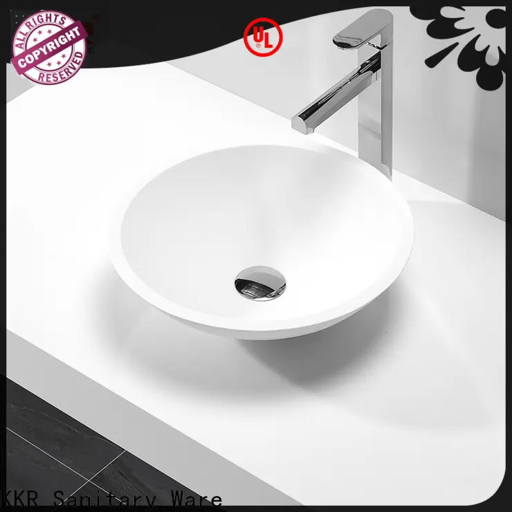 KingKonree elegant above counter vessel sink design for hotel 1
