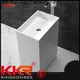KingKonree freestanding solid surface sink supplier for hotel 1