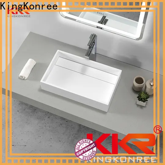 KingKonree top mount bathroom sink customized for restaurant2 1