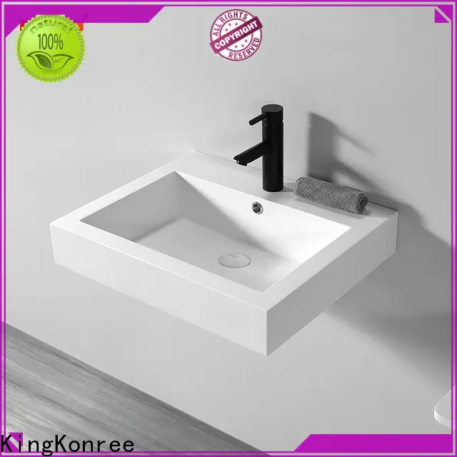 KingKonree artificial wall hung basin customized for home 1