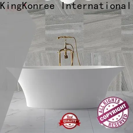 KingKonree stone freestanding bath custom for family decoration 1