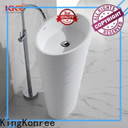 KingKonree pedestal wash basin manufacturer for bathroom 1