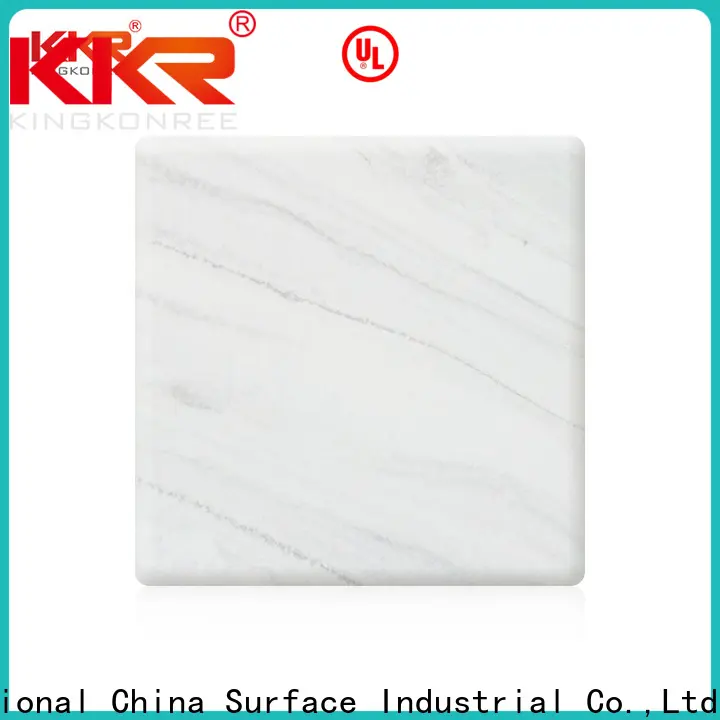 KingKonree white acrylic solid surface from China for home 1